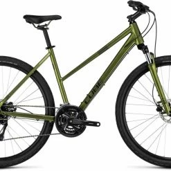 Cube Nature Shinymoss N Black Crossrad Damen