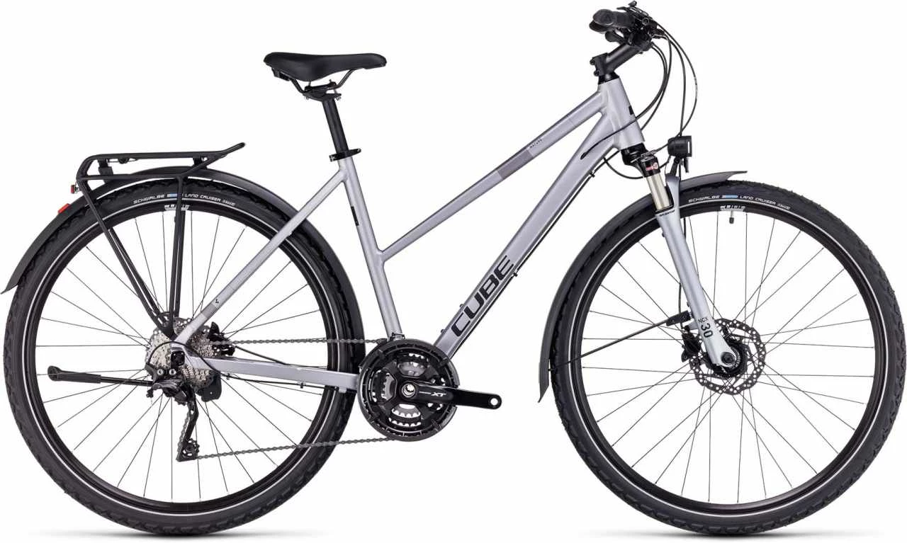 Cube Nature EXC Allroad Polarsilver N Black Crossrad Damen