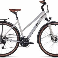 Cube Touring Pro Pearlysilver N Black Trekkingrad Damen
