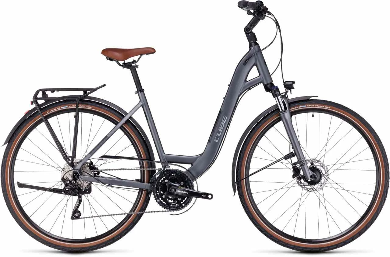 Cube Touring EXC Grey N Metal Trekkingrad Tiefeinsteiger