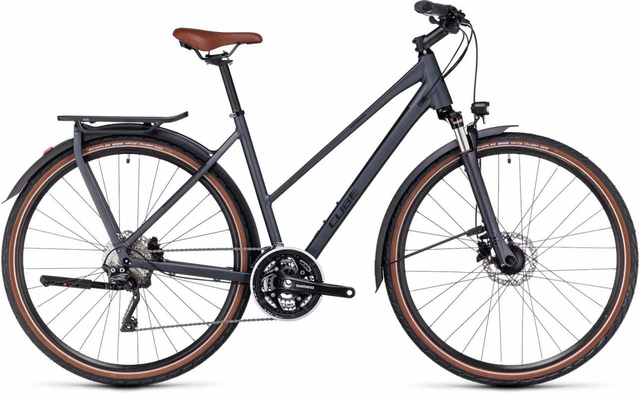 Cube Kathmandu Pro Grey N Black Trekkingrad Damen