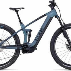 Cube Stereo Hybrid 140 HPC ABS 750 Smaragdgrey N Blue E-Bike Fully Mountainbike
