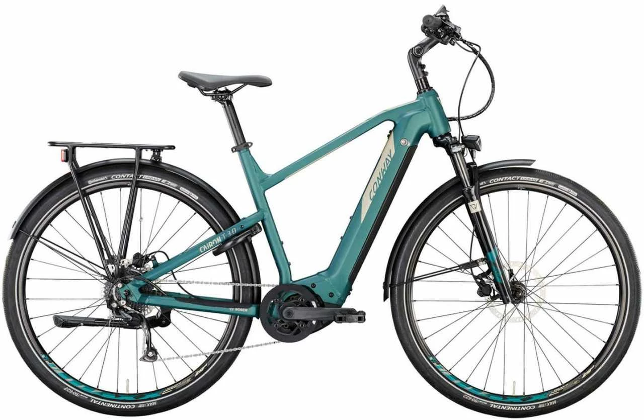 Conway Cairon T 3.0 625 Moos Metallic Matt / Platin Matt E-Bike Trekkingrad Herren